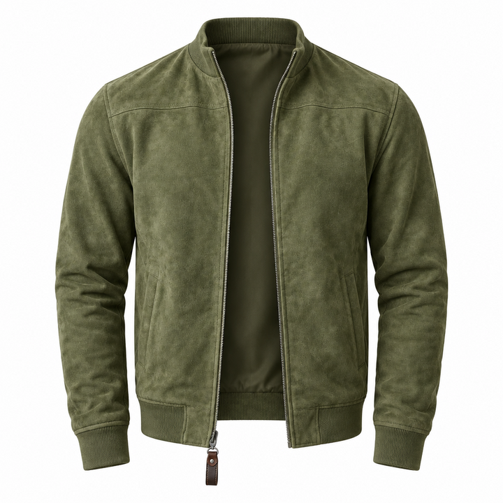 Blouson aviateur en daim pour homme au quotidien