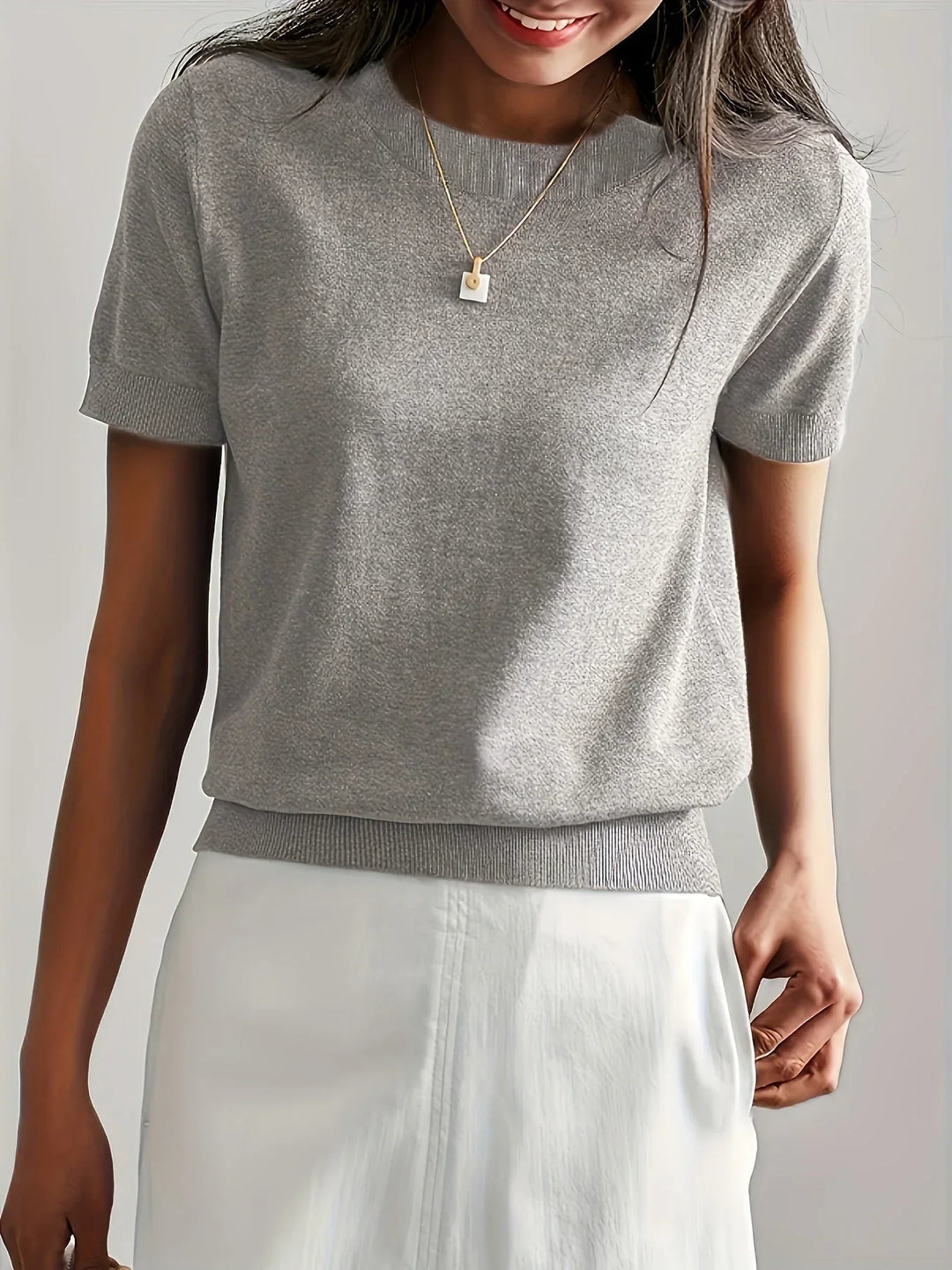 Women's Short Sleeve Sweater – Mila