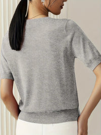 Spring Sweater with Short Sleeves – Mira