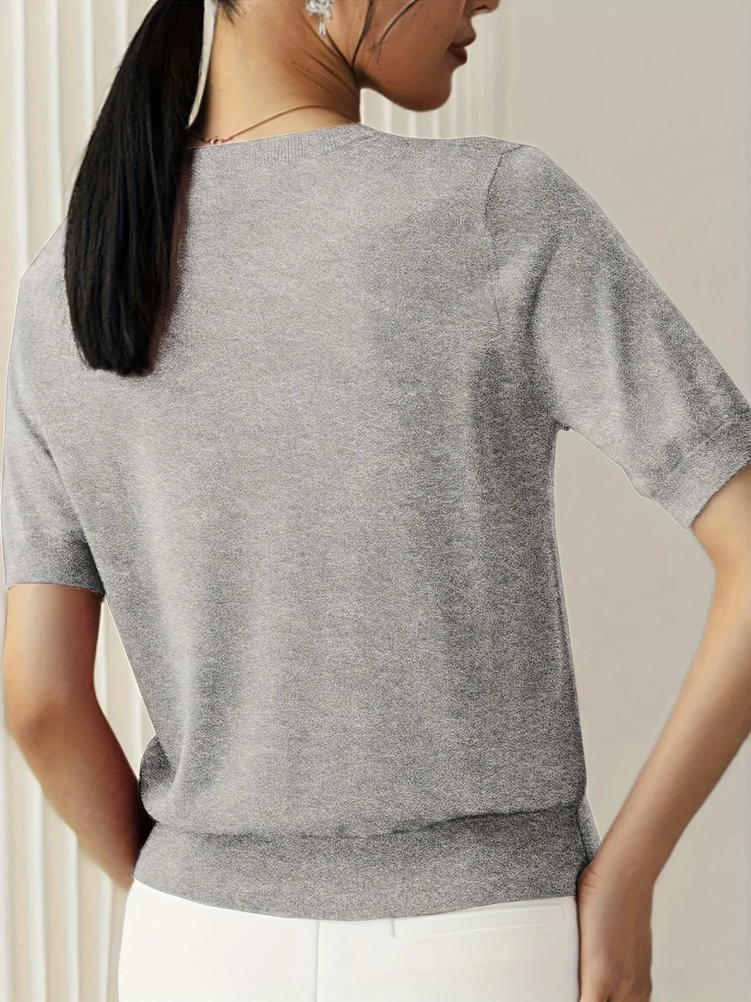 Women's Short Sleeve Sweater – Mila