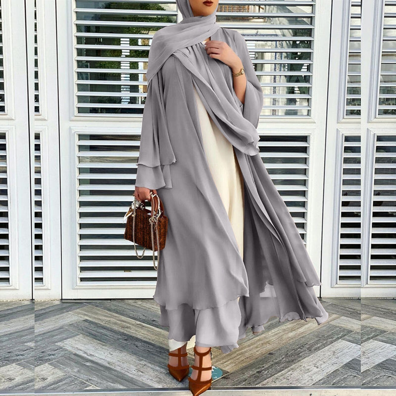 Sammy Jackson™ Open Amina Abaya with Hijab | A beautiful & airy abaya