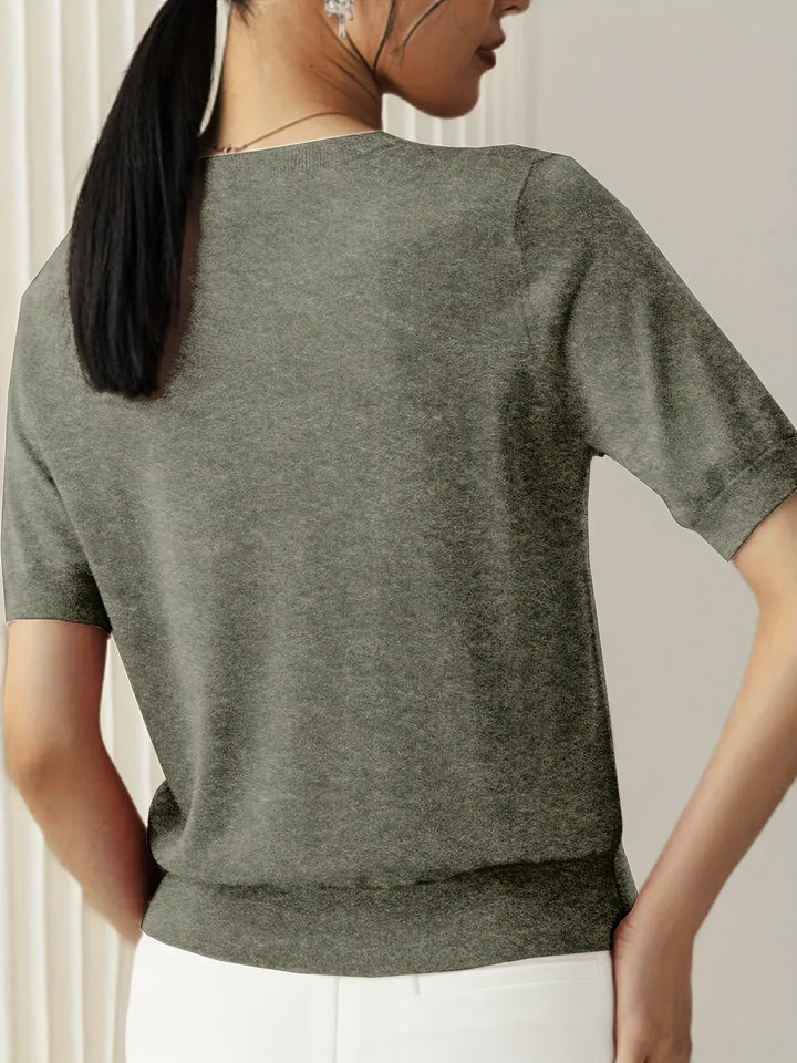 Women's Short Sleeve Sweater – Mila