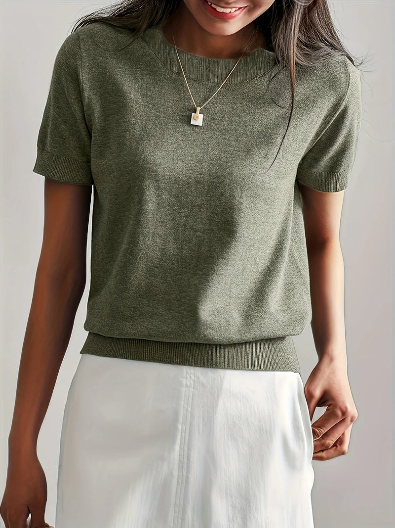 Spring Sweater with Short Sleeves – Mira