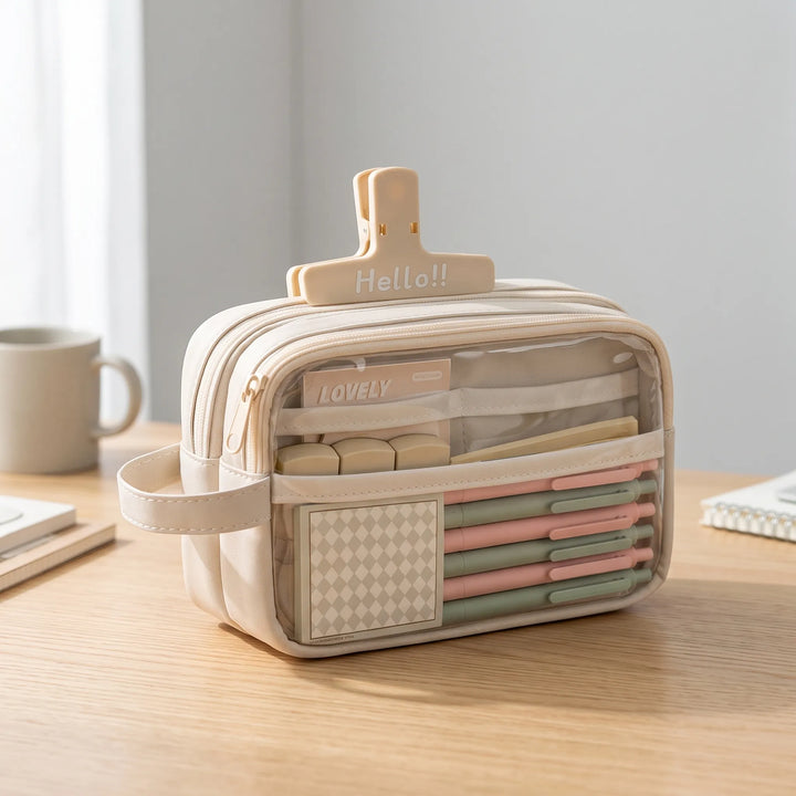 Grote Etui Met Meerdere Lagen - Deskova