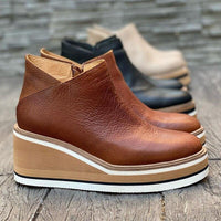 Comfortable Platform Ankle Boots - Mira