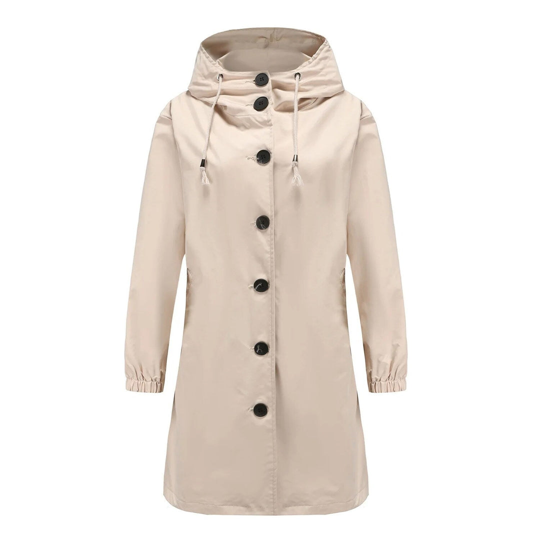 Stylish Windproof Trench Coat - Livia