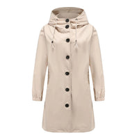 Stylish Windproof Trench Coat - Livia