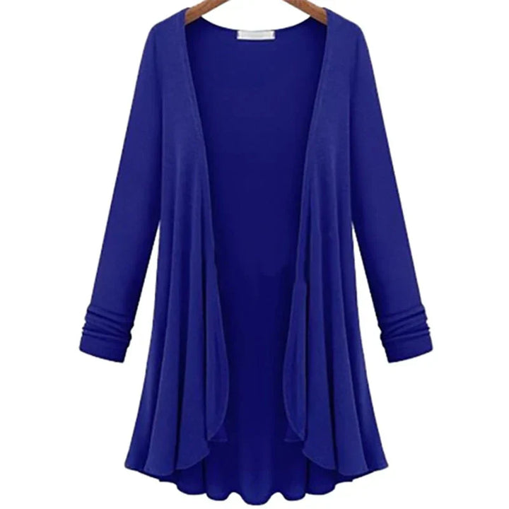 Knitted Women's Cardigan with Ruffles - Chiara