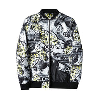 Men's Bomber Jacket with Abstract Print - Enzo