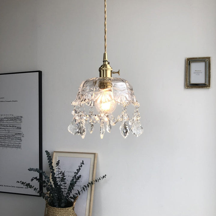 Stylish Crystal Pendant Lamp - Elara