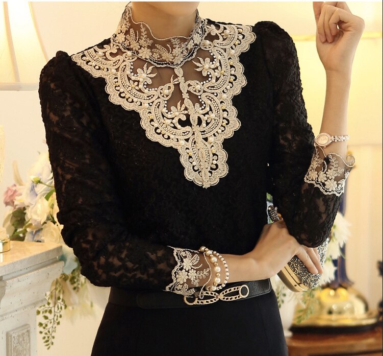 Women's Blouse with Autumn Embroidery – Elisabeth