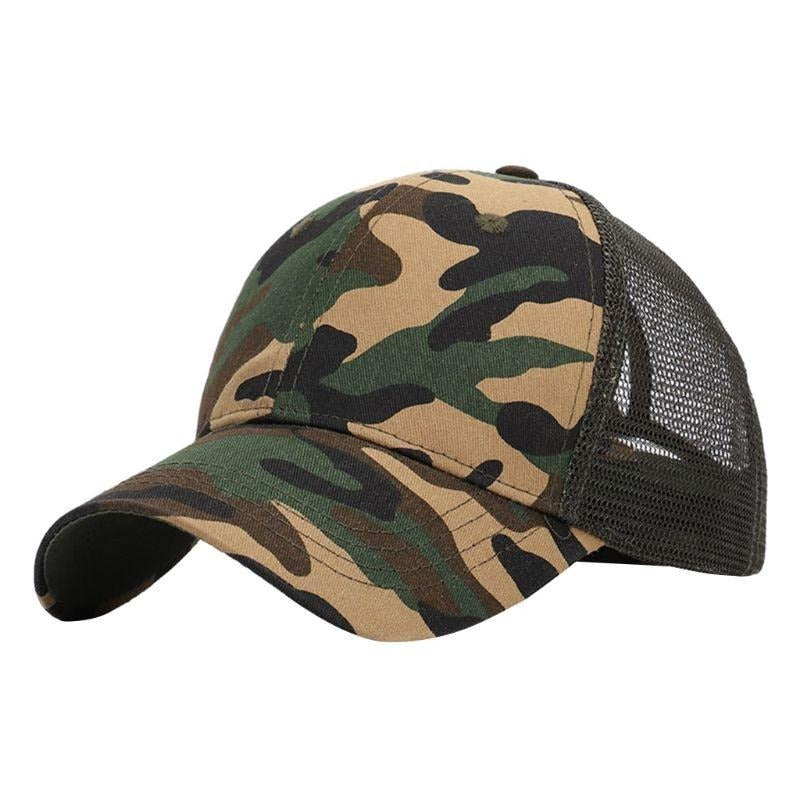 Trendy women's baseball cap with ponytail opening and Velcro closure – Leona