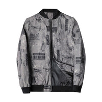 Men's Bomber Jacket with Abstract Print - Enzo