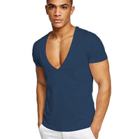 Casual and figure-flattering men's V-neck T-shirt – Jonas