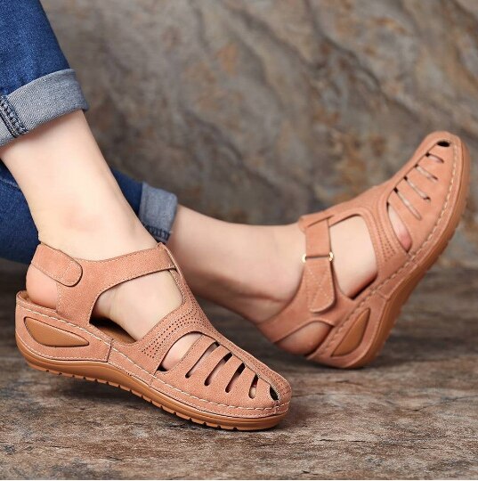 Leather Orthopedic Women's Sandals – Elin