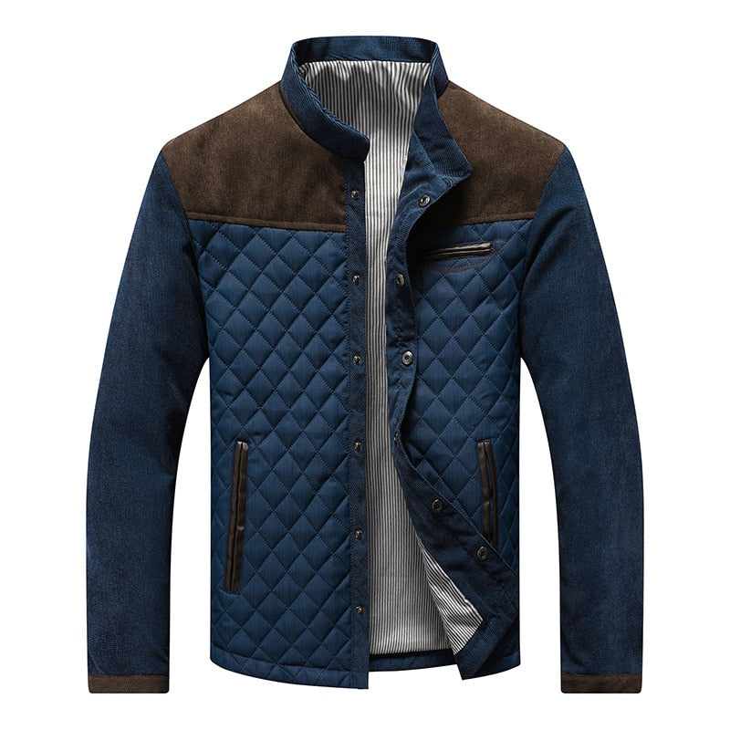 Retro Men's Windbreaker with Stand-Up Collar – Orlando