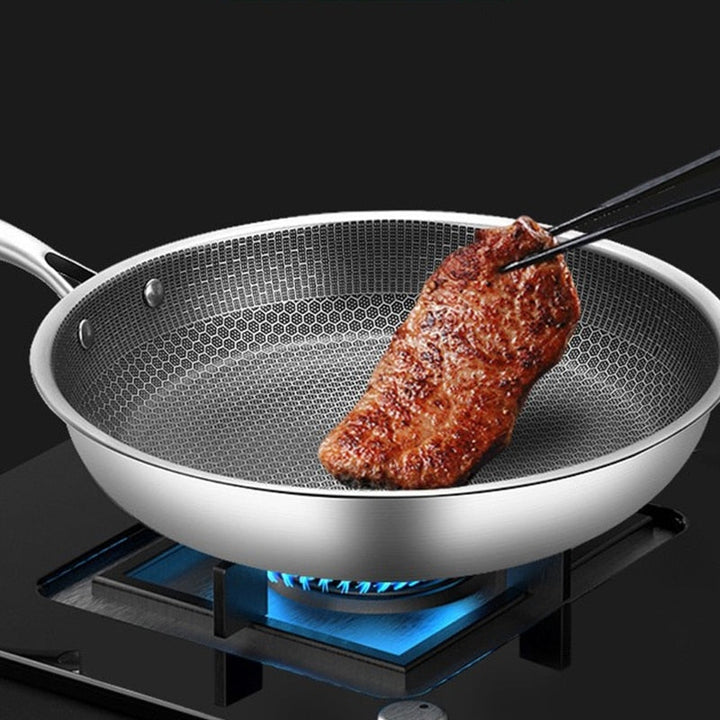Krasbestendige RVS Koekenpan met Antiaanbaklaag - ProCook Elite