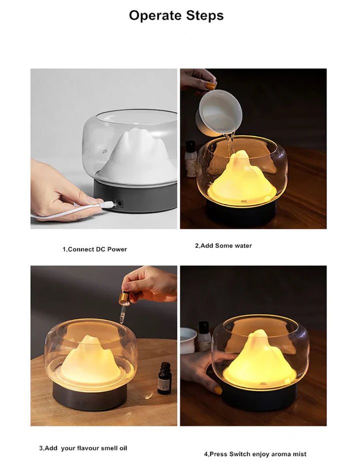 Luksusowy dyfuzor aromatu z oświetleniem LED - AromaGlow