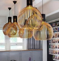 Handgemaakte Houten Hanglamp - RustikAura