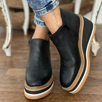 Comfortable Platform Ankle Boots - Mira