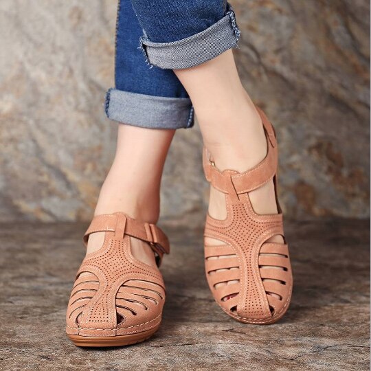 Leather Orthopedic Women's Sandals – Elin