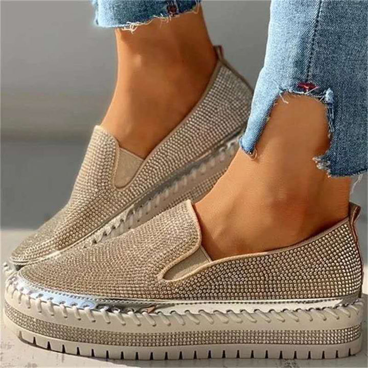 Glitterende dames loafer met comfortzool – Teyla