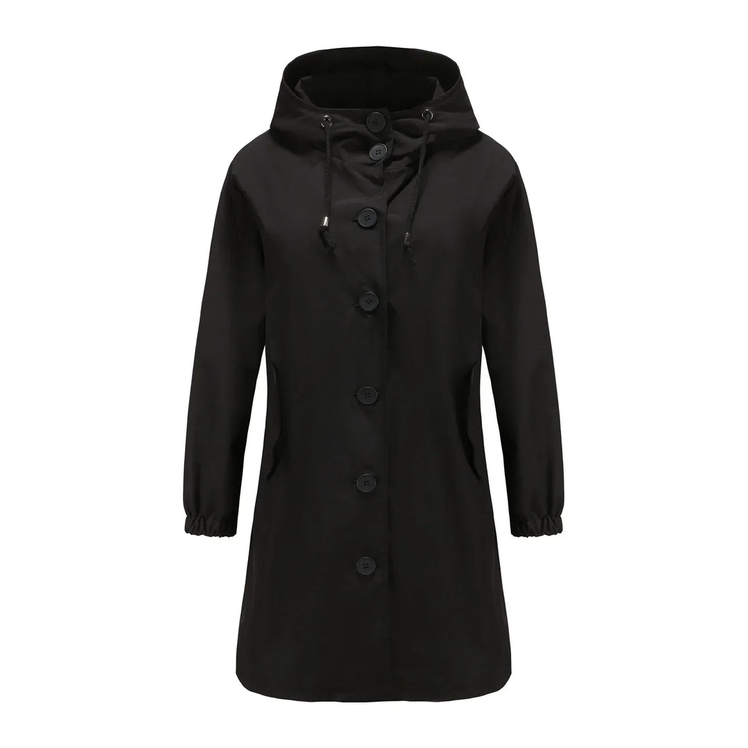 Stylish Windproof Trench Coat - Livia