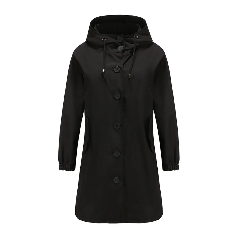 Stylish Windproof Trench Coat - Livia