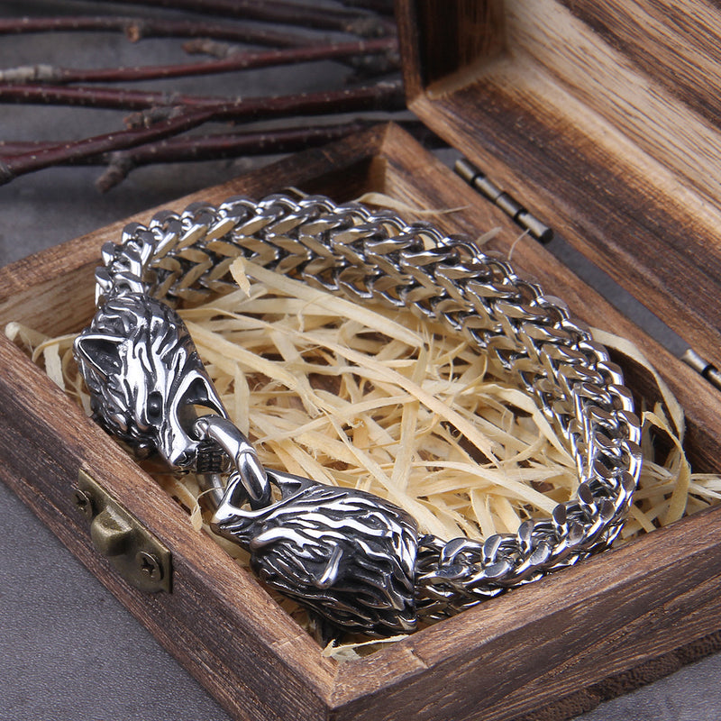 Viking Wolf Charm Bracelet – Ragnar
