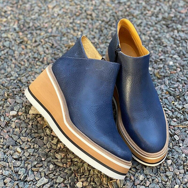 Comfortable Platform Ankle Boots - Mira