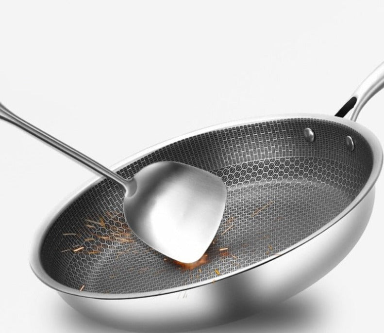 Krasbestendige RVS Koekenpan met Antiaanbaklaag - ProCook Elite