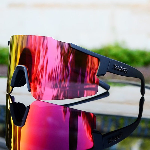Sporty Mirrored Cycling Sunglasses - Veloshade