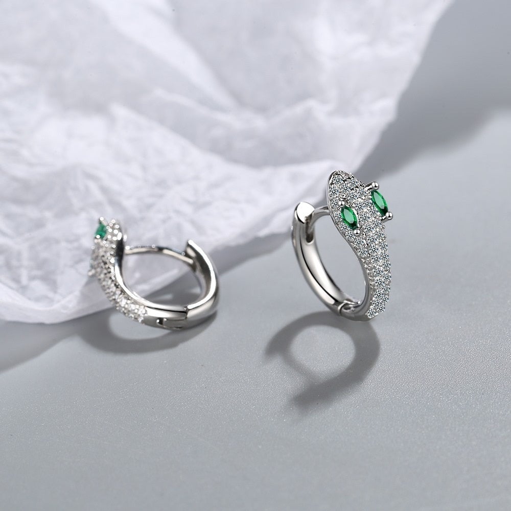 Slangen Oorbellen van 925 Sterling Zilver - Leila