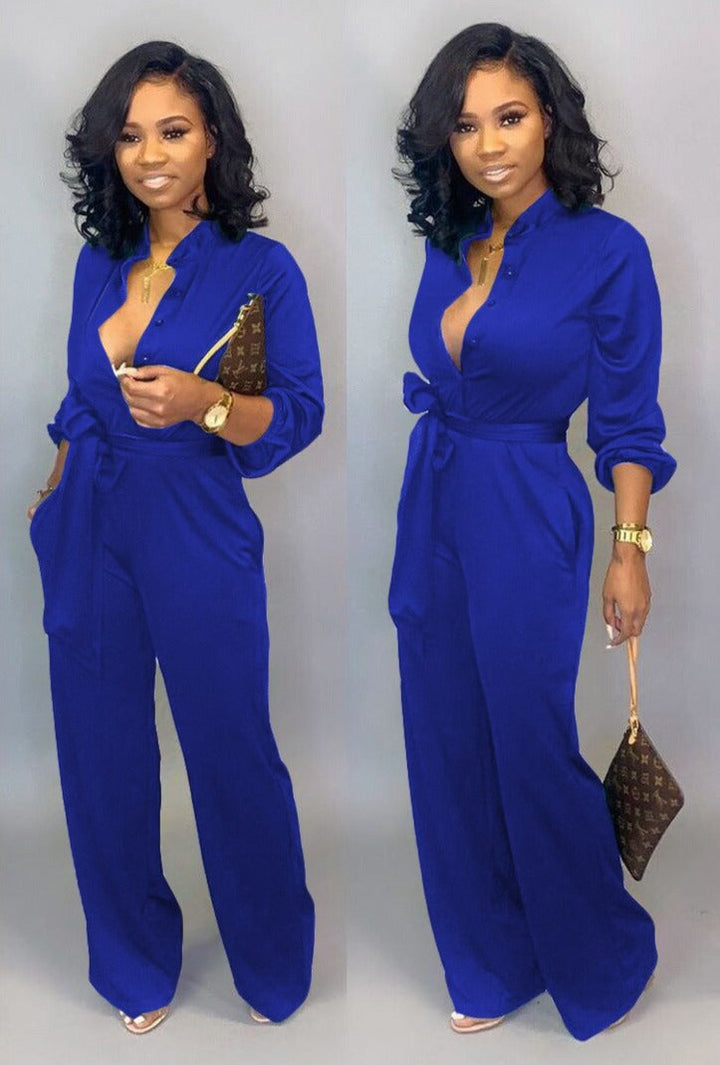 Stijlvolle Lange Mouwen Jumpsuit - Nola