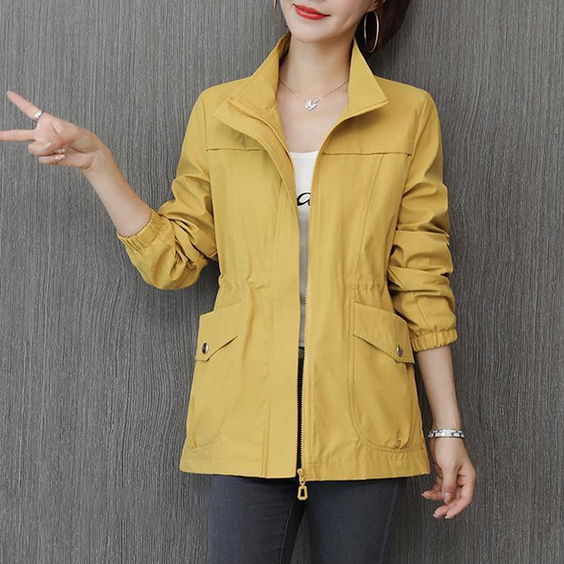 Women's Mid-Season Jacket with Stand-Up Collar – Marielle