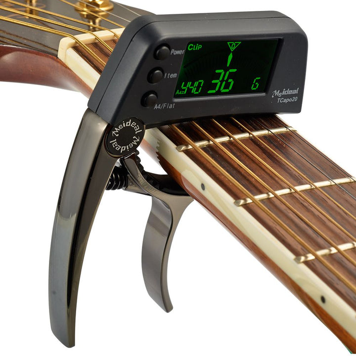 2-in-1 Guitar Capo & Tuner – TuneGrip