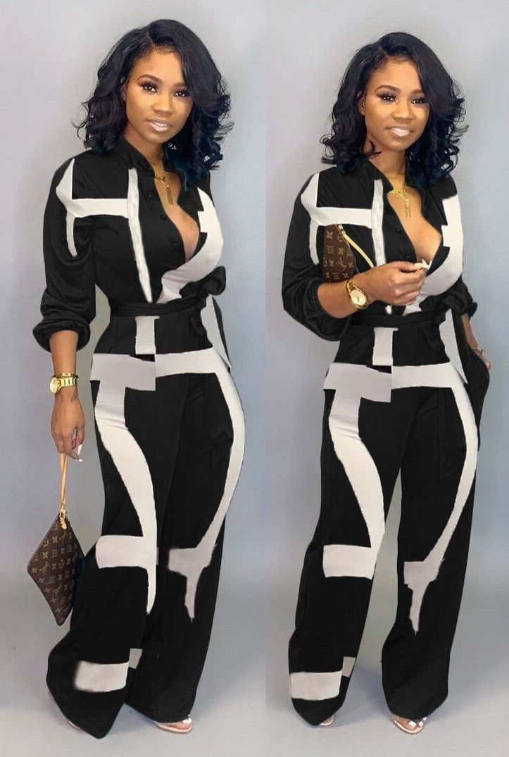 Stijlvolle Lange Mouwen Jumpsuit - Nola