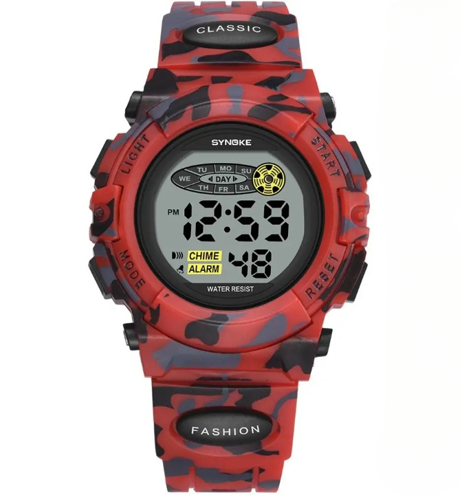Reloj digital impermeable para niños con pantalla LED – Livano