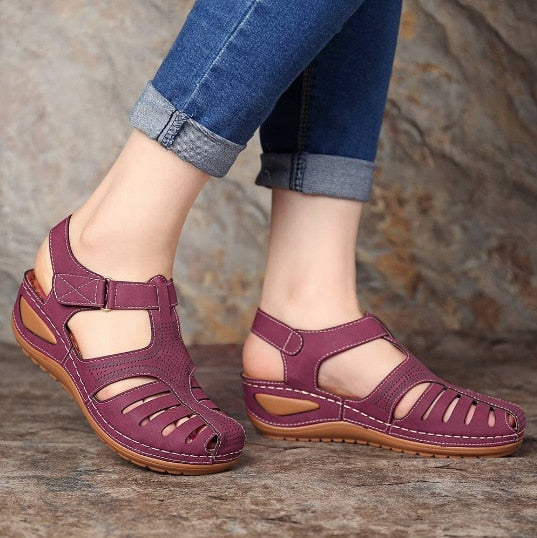 Leather Orthopedic Women's Sandals – Elin