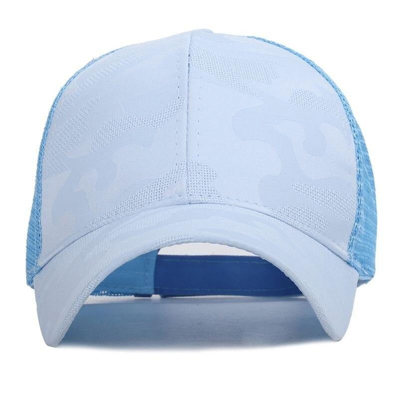 Trendy women's baseball cap with ponytail opening and Velcro closure – Leona