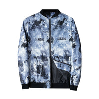 Men's Bomber Jacket with Abstract Print - Enzo