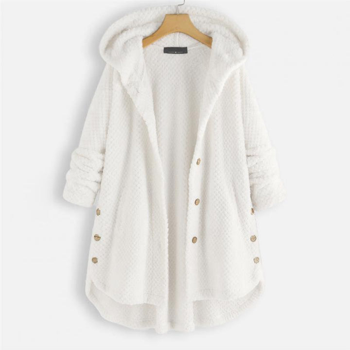 Trendy Gesneden Fleecejas met Capuchon - FleeceLux