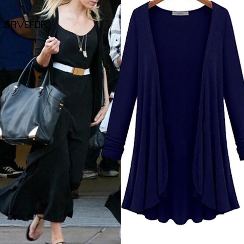 Women's Cardigan with Ruffles – Autumn Magic Elena