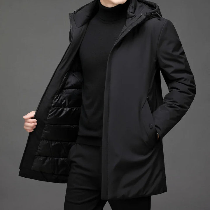 Classic Down Jacket with Hood - Victor