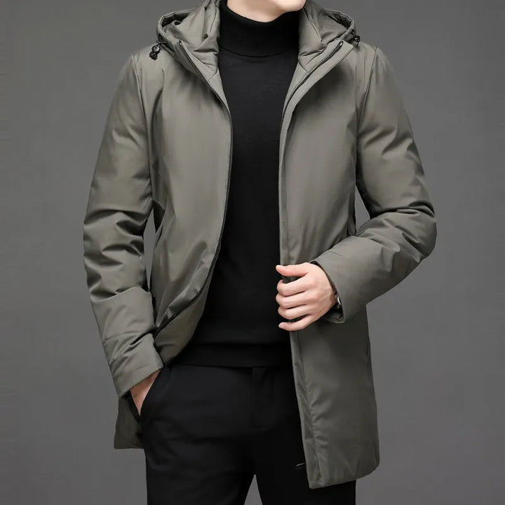 Classic Down Jacket with Hood - Victor