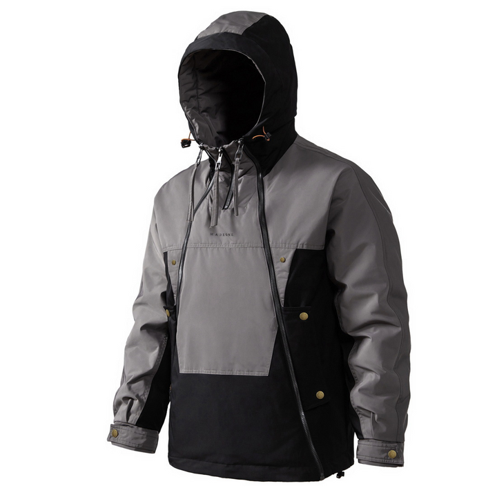 Stylish Men's Winter Coat with Double Zipper - NORDON