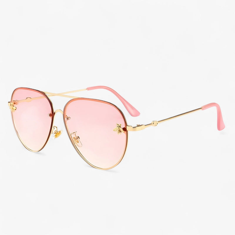 Vintage Pilot Sunglasses with Bee Detail – Halcyon