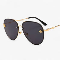 Vintage Pilot Sunglasses with Bee Detail – Halcyon