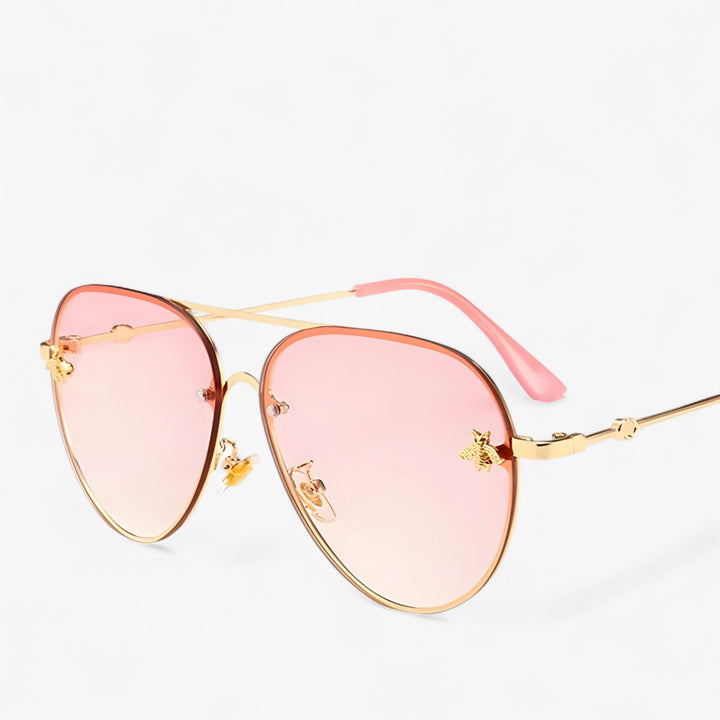Vintage Pilot Sunglasses with Bee Detail – Halcyon