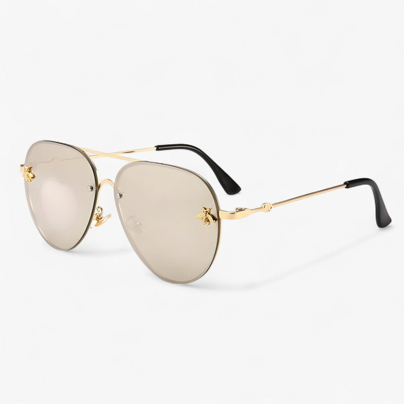 Vintage Pilot Sunglasses with Bee Detail – Halcyon